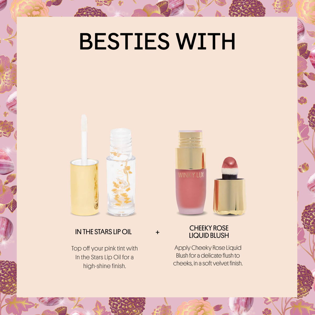Winky Lux raspberry and vanilla ingredients mood signaling sweet scent and nourishing oils