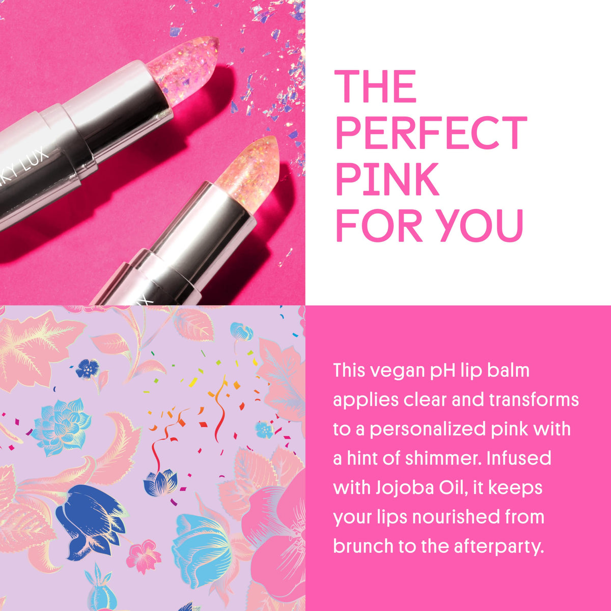 Winky Lux texture on fingertip illustrating silky jojoba-enriched application and hydration