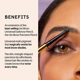 Winky Lux spoolie detail showing soft bristles for seamless blending and polished brows