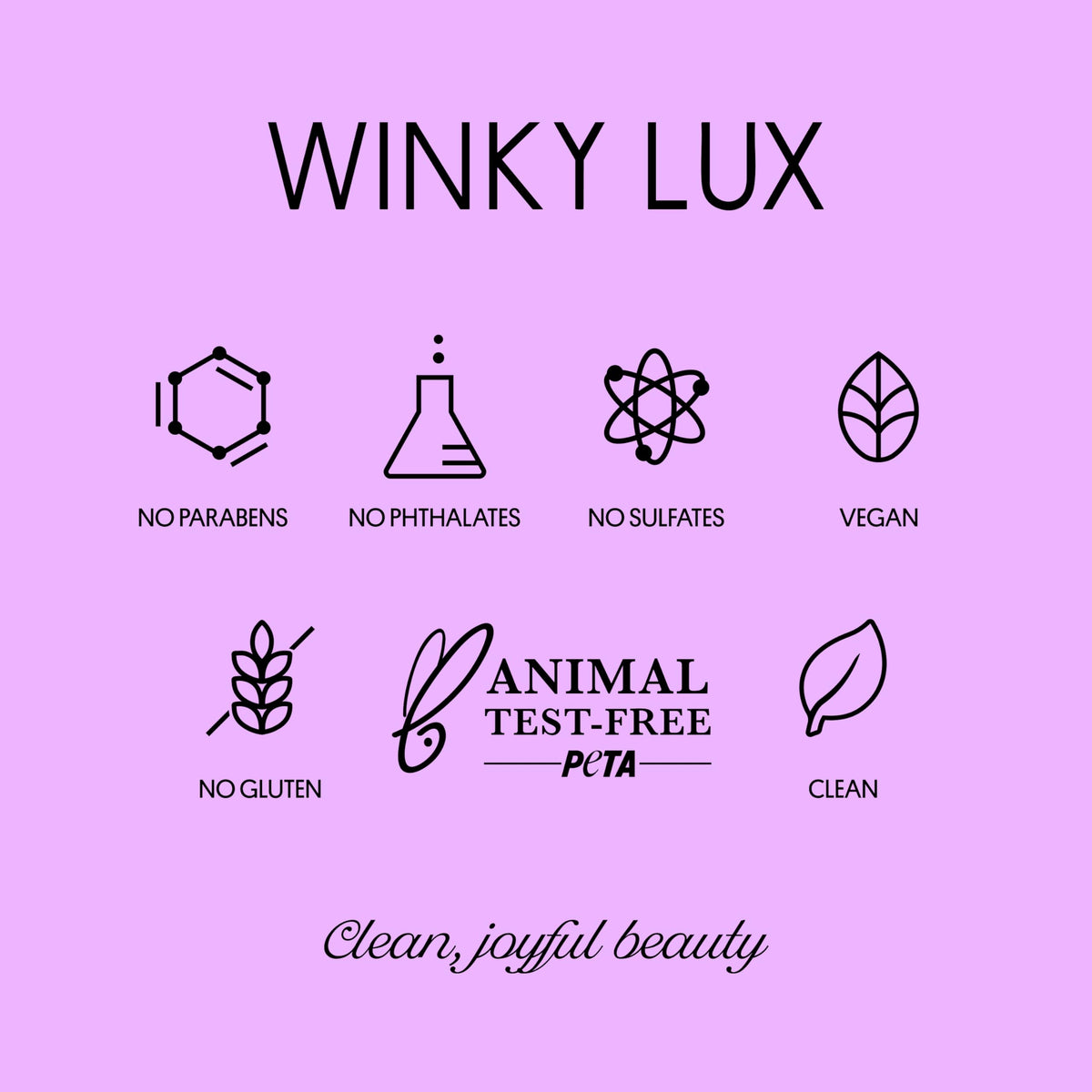 Winky Lux on vanity with vanilla pod suggesting pleasant fragrance and lifestyle use