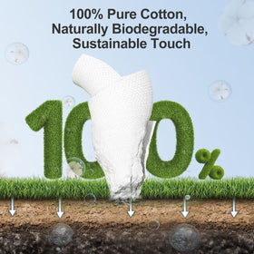 Winner towel on compost pile concept, showing biodegradable material