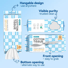 Winner pack label close-up showing USDA biobased cotton details