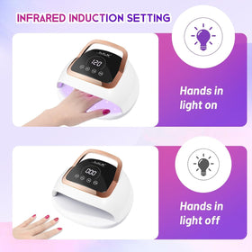 Wisdompark in-use during a manicure delivering quick, salon-quality cures