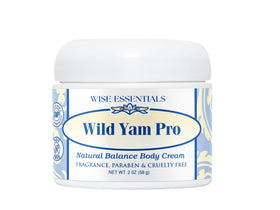 Wise Essentials wild yam extract jar and label showing botanical source