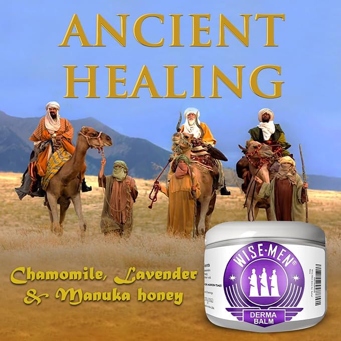Wise Men Derma Relief Balm lifestyle application on hands demonstrating moisturizing benefit