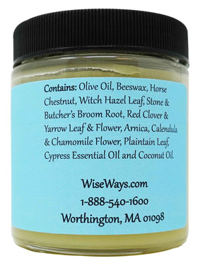 WiseWays Herbals salve in a postpartum care setting offering gentle relief and practical use