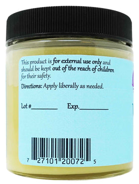 WiseWays Herbals salve texture close-up demonstrating smooth spreadability and moisturizing finish