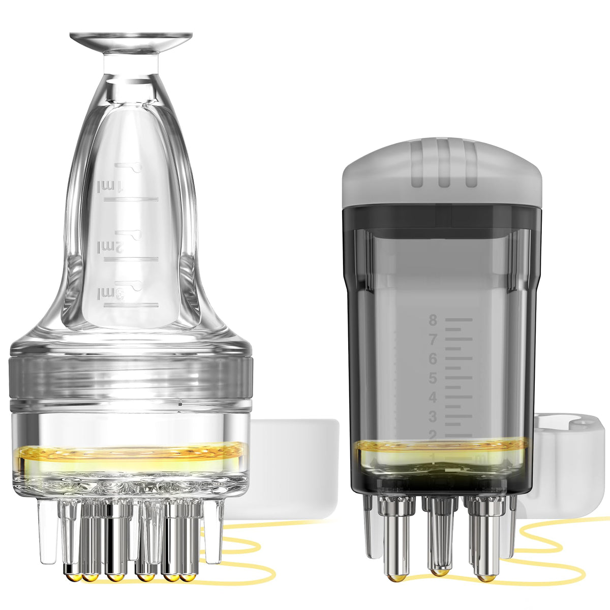 WL-YBOPRO front view of two applicator bottles showing compact design and neat dispensing
