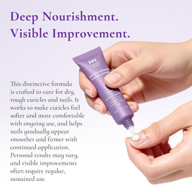 WM WONDER MOJO applied to cuticles after a manicure for soothing hydration