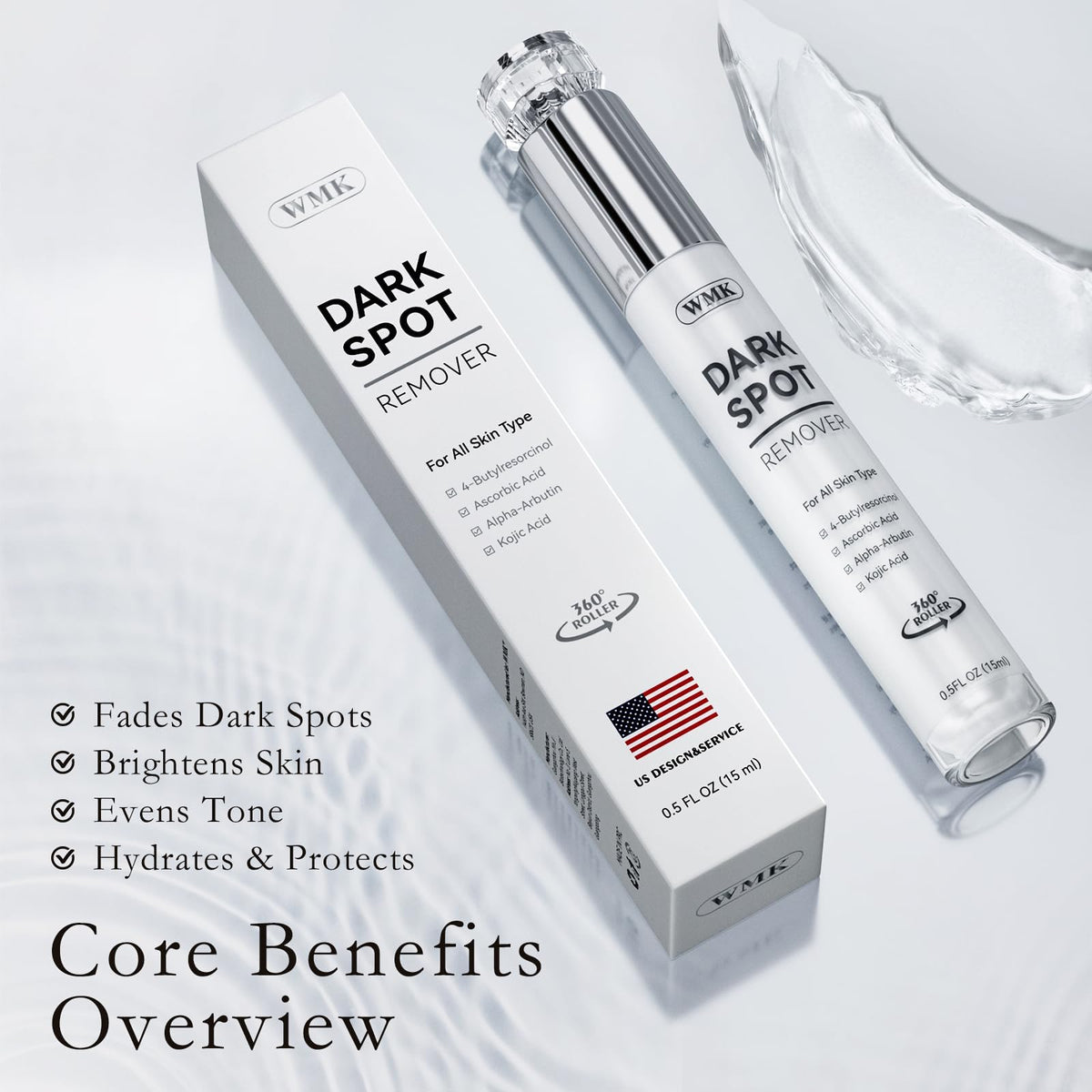 WMK rollerball close-up demonstrating precise applicator that minimizes waste