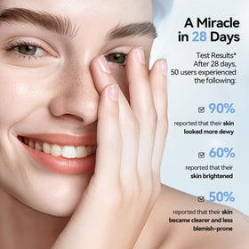 Before and after skin texture close-up suggesting improved firmness from WNP