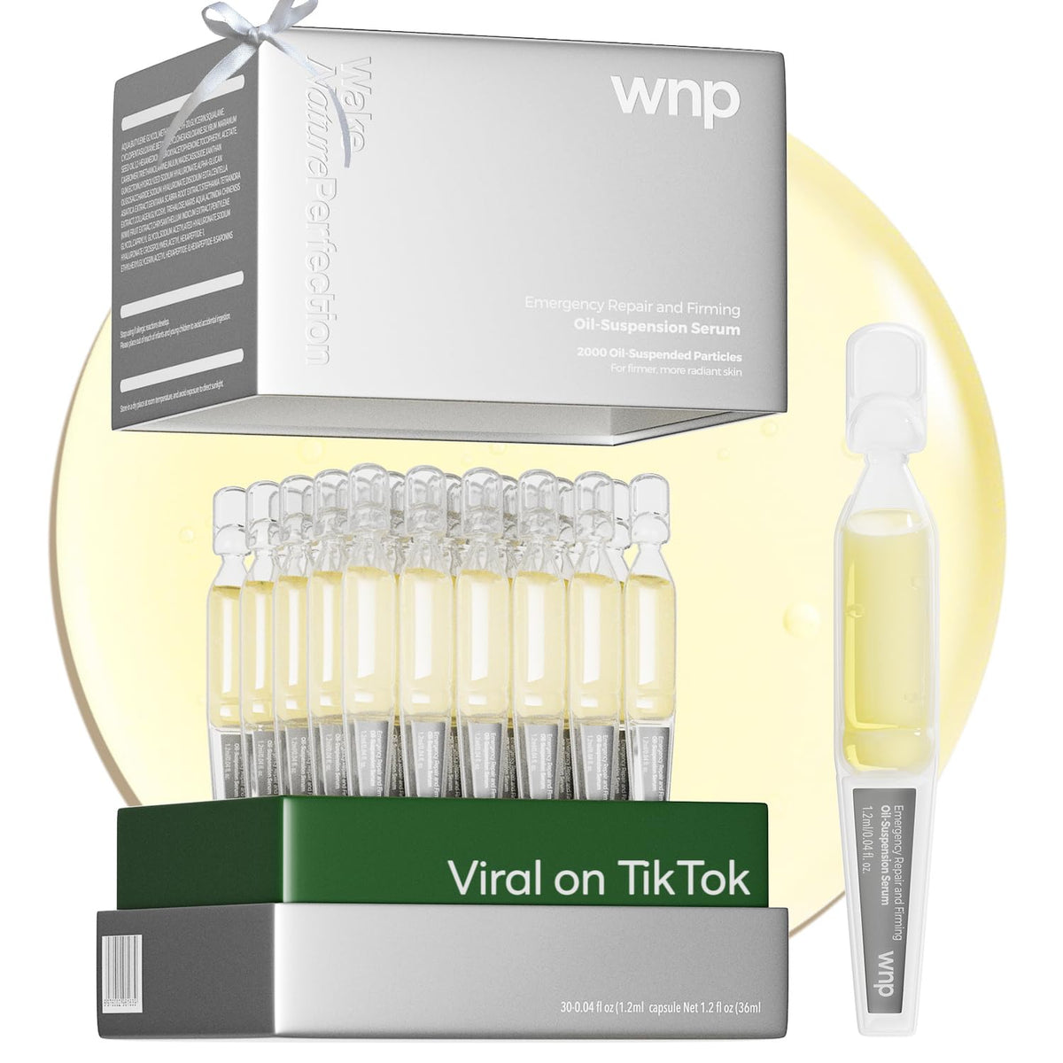 WNP front packaging showing 30 sealed ampoules and clean travel-ready design benefiting convenience