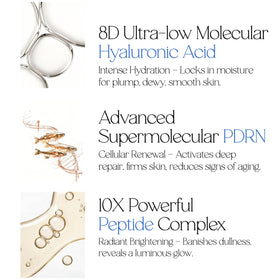 WNP close-up vial texture highlighting smooth serum and rapid absorption benefit
