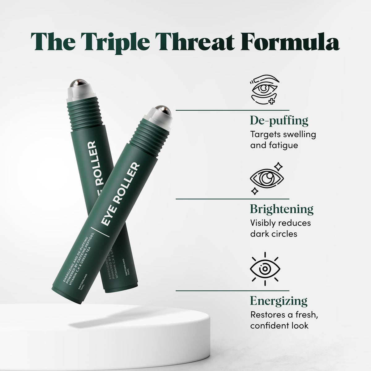 The Wolf Project roller held in hand illustrating compact size benefit