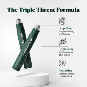 The Wolf Project roller held in hand illustrating compact size benefit