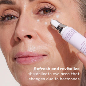 Womaness ceramic applicator close-up delivering instant cooling and targeted massage