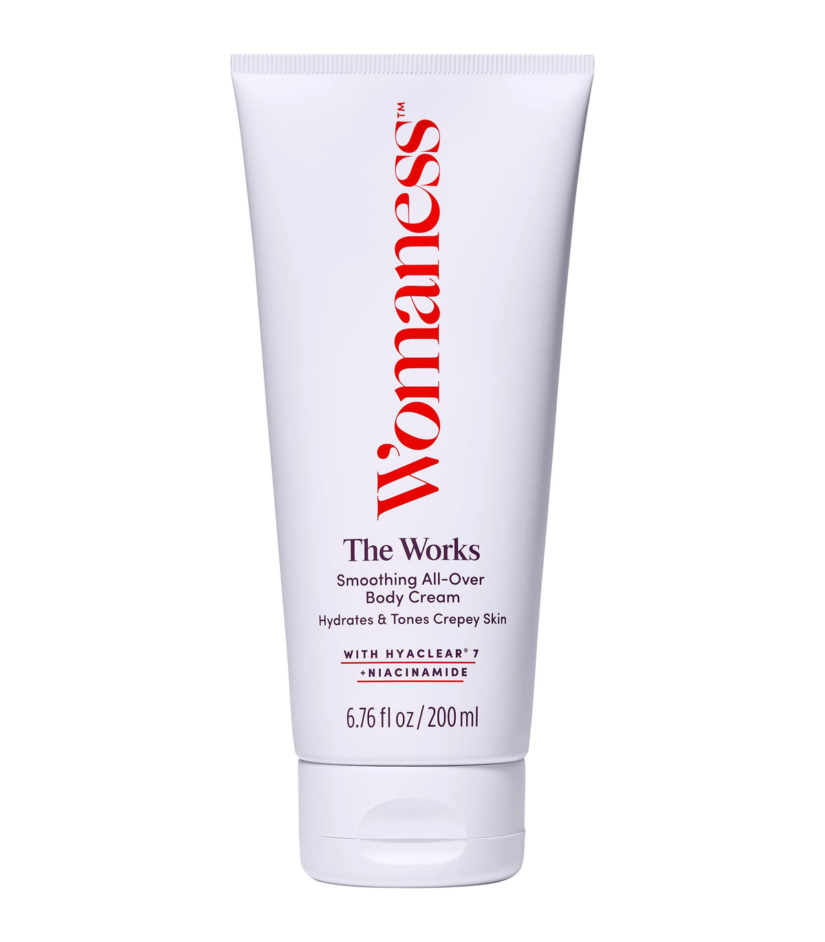 Womaness front packaging showing tube and branding benefits