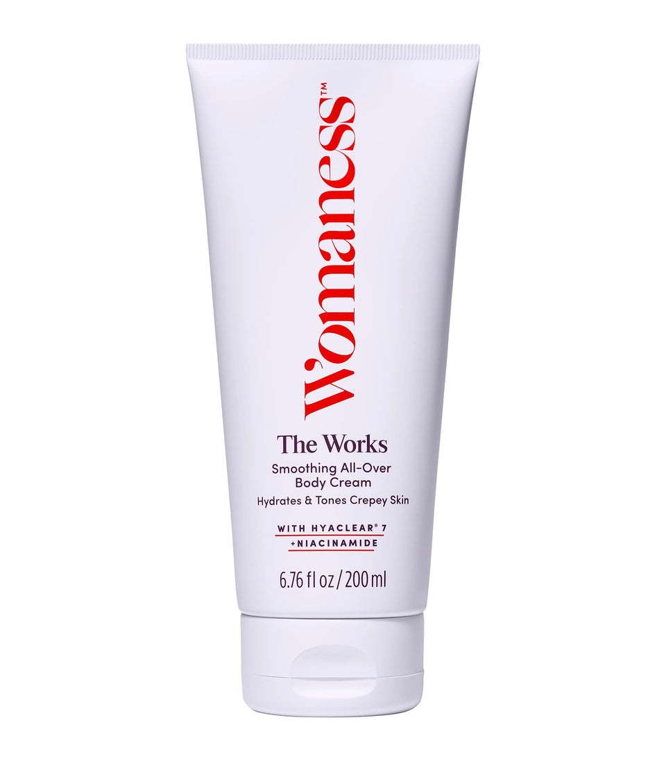 Womaness front packaging showing tube and branding benefits