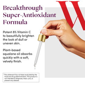 Womaness serum applied on hand demonstrating fast absorption benefit