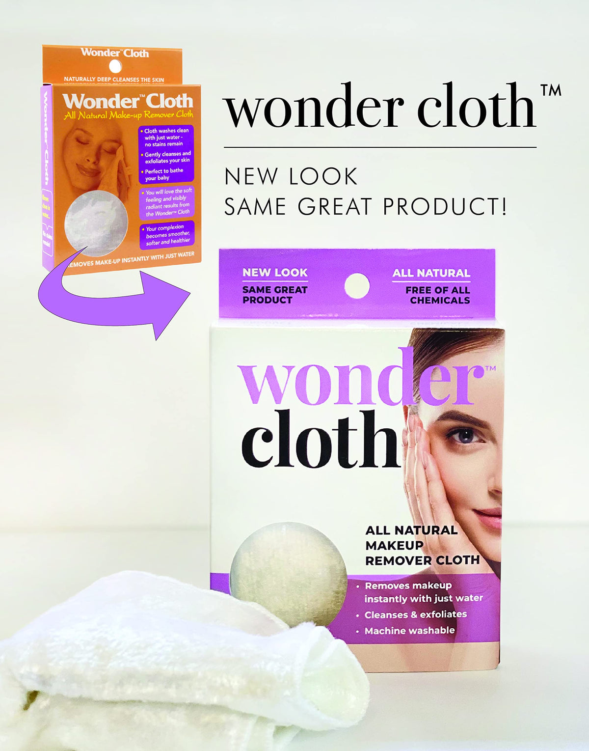 WONDER CLOTH on bathroom vanity in everyday routine highlighting sustainable use