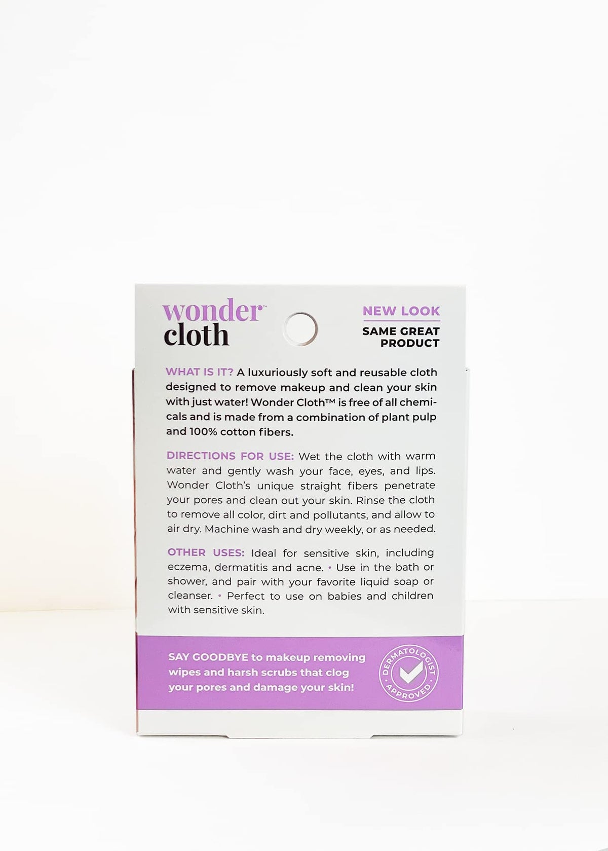 WONDER CLOTH close-up of microfiber texture highlighting gentle exfoliation
