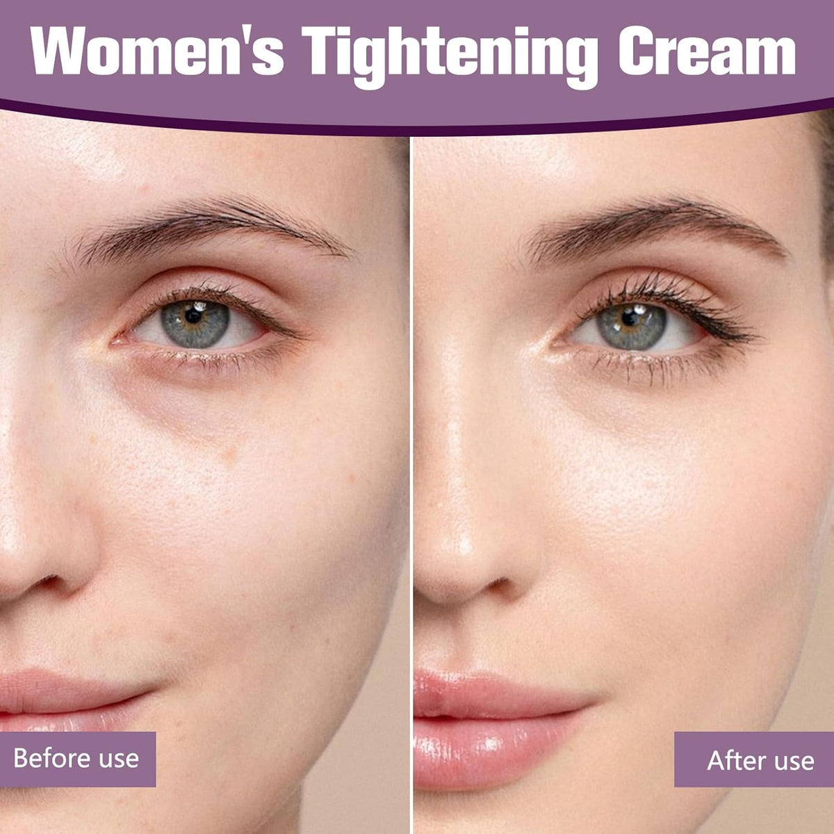 Generic Wonder-Lift used under makeup showing compatibility and non-greasy benefit