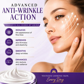 Generic Wonder-Lift open jar texture highlighting smooth cream and quick absorption