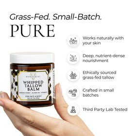 Wonderfat 3 oz jar next to coin to show compact travel-friendly size