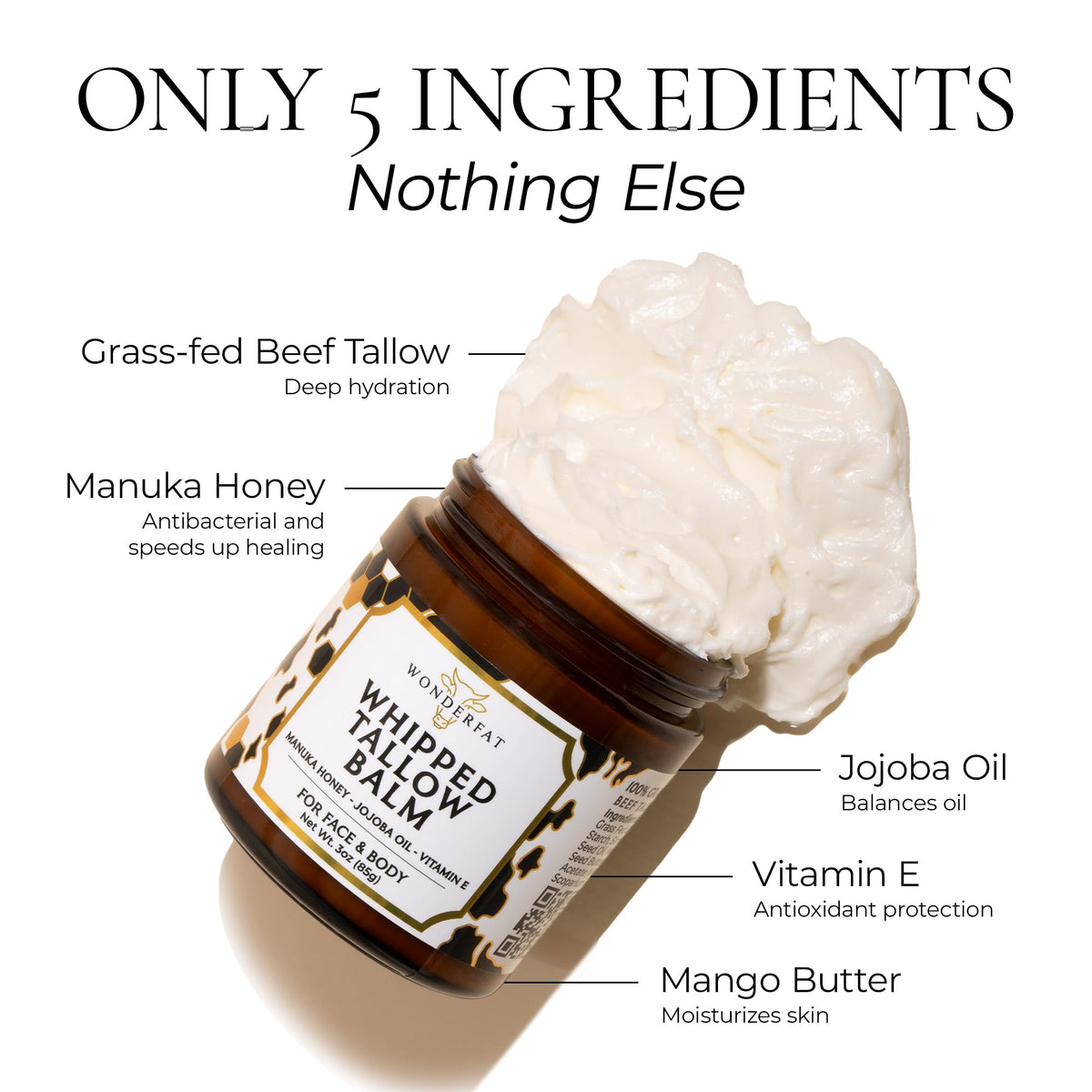Wonderfat whipped texture close-up highlighting airy, quick-absorbing finish