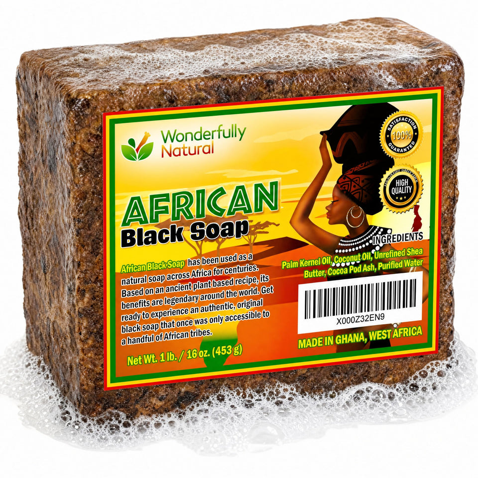 Wonderfully Natural front packaging 1 lb bar showing premium box and weight benefit