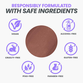 Wonderskin revealed stain on lips showing long lasting brown tint