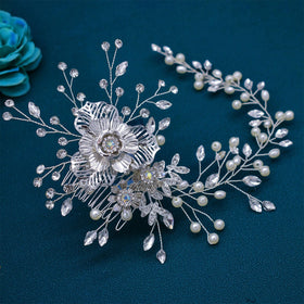 WONRLUA shot of pearls and metallic petals, displays texture and decorative depth