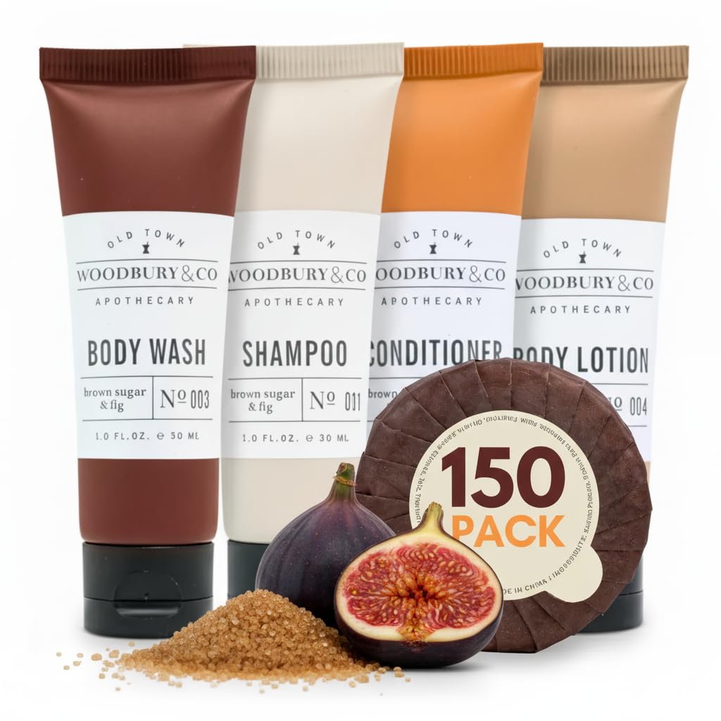 HOTEL EMPORIUM WOODBURY front packaging showing entire 150-piece set and neat case benefit