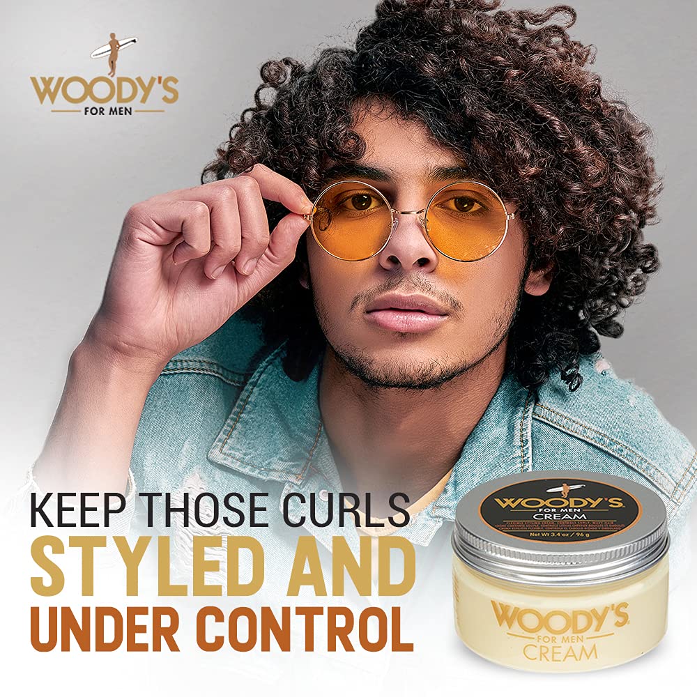 Woody's cream on hands demonstrating smooth application and control