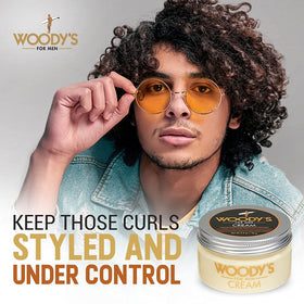 Woody's cream on hands demonstrating smooth application and control
