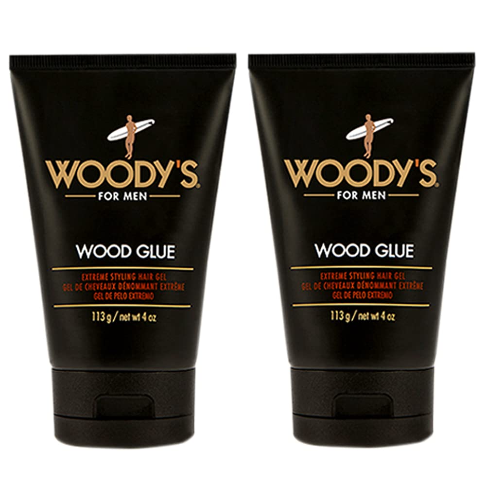 Woody's front packaging showing 4 oz tubs and strong-hold branding benefit