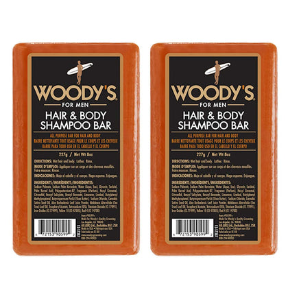 Woody's front packaging showing two bars and travel benefit
