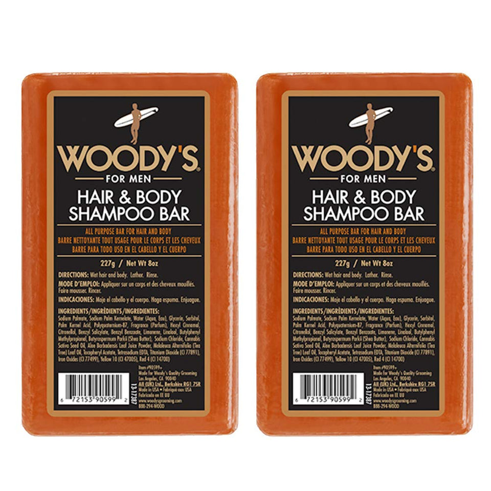 Woody's front packaging showing two bars and travel benefit
