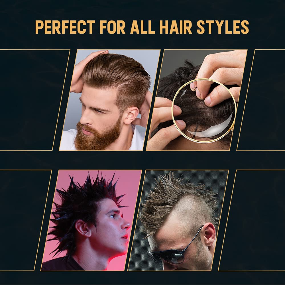 Woody's before and after hairstyle showing extreme hold and natural finish benefit