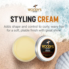 Woody's open jar close-up showing creamy matte texture and easy spread