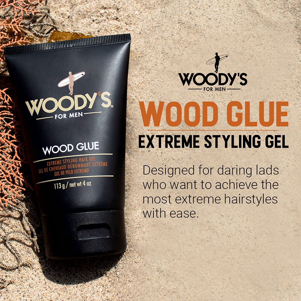 Woody's open tub close-up texture highlighting smooth, non-flaking gel benefit
