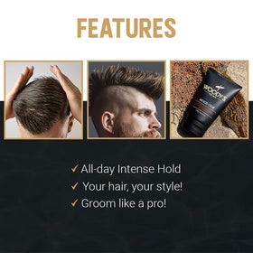 Woody's side label readable ingredients and directions for professional use benefit