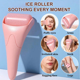 WOUGLAY eye cream applied with fingertip showing delicate care and smoothing benefit