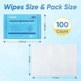 WOUSEDO wipes arranged in a hotel bathroom setting illustrating guest amenity benefit