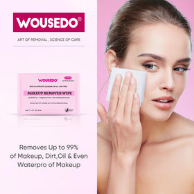 WOUSEDO close-up of wipe texture demonstrating soft gentle cloth