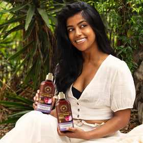 WOW Skin Science shampoo lather in hand demonstrating gentle cleanse