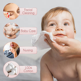 WOWOTEX biodegradable label highlighting eco-friendly disposable cotton benefit