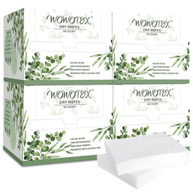 WOWOTEX front packaging showing 4 boxes and 240-count for easy storage