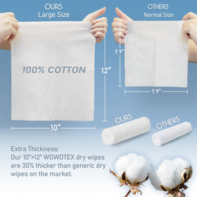 WOWOTEX single cotton sheet close-up showing softness and absorbency
