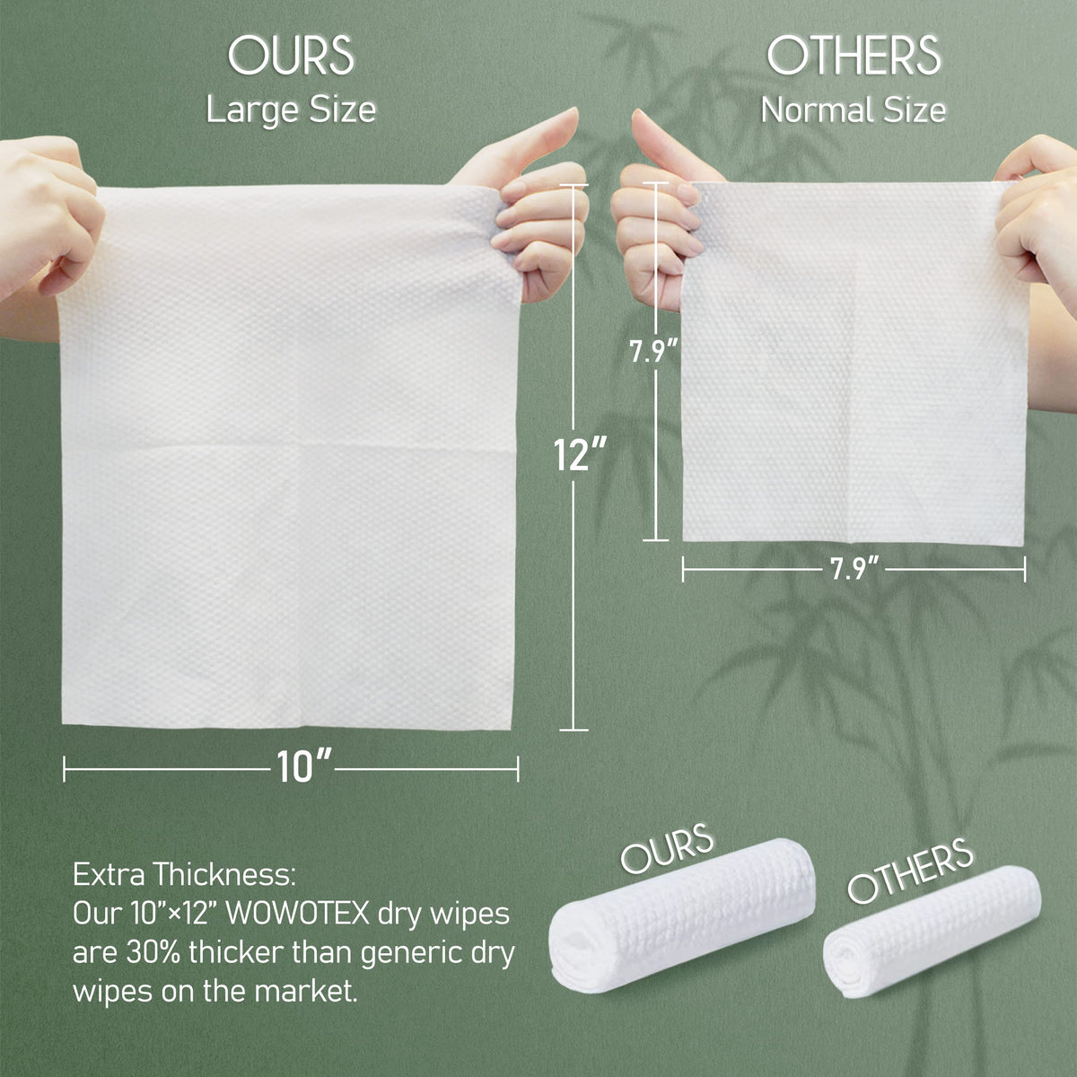 WOWOTEX close-up of towel texture highlighting softness and high absorbency